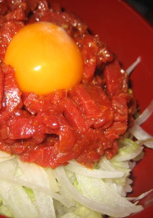 馬肉のユッケ丼-レシピのメイン写真