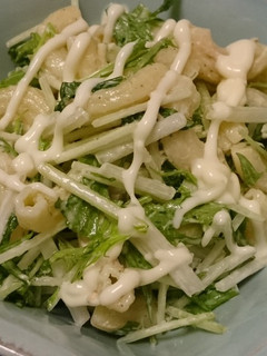 水菜とシーチキンのマカロニサラダ-レシピのメイン写真