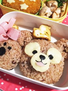 簡単キャラ弁!ダッフィー♡ミッキーのくま-レシピのメイン写真