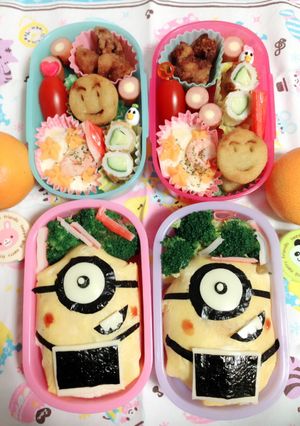 ミニオン キャラ弁✩*゚-レシピのメイン写真