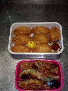 お稲荷さん弁当&手作り餃子-レシピのメイン写真