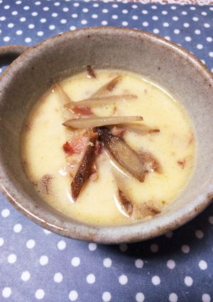 ◉ごぼうとベーコンの味噌豆乳スープ◉-レシピのメイン写真