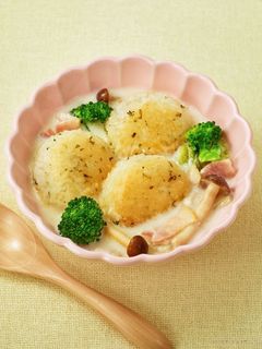 ほっこりミルクスープおにぎり-レシピのメイン写真