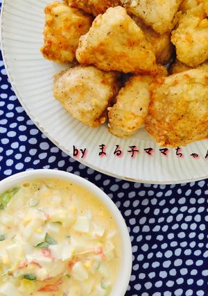 鶏胸肉の唐揚げ❤️梅薬味タルタルソース添-レシピのメイン写真