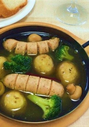 【業】北海道ハーブフランクのアヒージョ-レシピのメイン写真