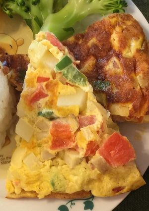 ★お野菜ゴロゴロ★スパニッシュオムレツ-レシピのメイン写真