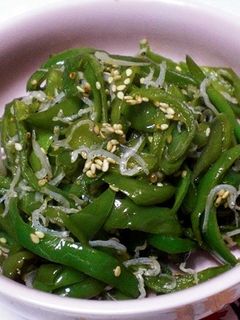 しし唐とちりめんの炒め煮-レシピのメイン写真