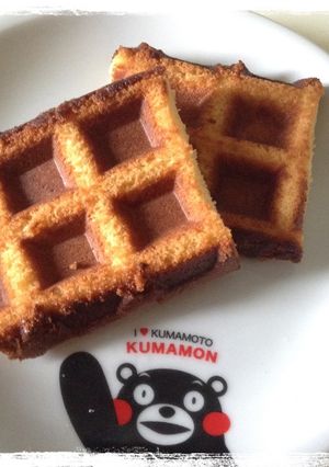 カステラをワッフルメーカーで挟む-レシピのメイン写真