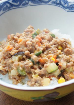 大豆のお肉で、味噌そぼろ丼-レシピのメイン写真