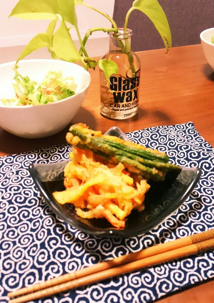 *渋い柿が変身☆渋柿のかき揚げ*-レシピのメイン写真
