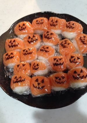 簡単☆超手抜き★ハロウィン☆手毬寿司-レシピのメイン写真