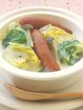 ウインナー入り 白菜としめじのクリーム煮