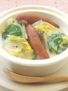 ウインナー入り 白菜としめじのクリーム煮-レシピのメイン写真