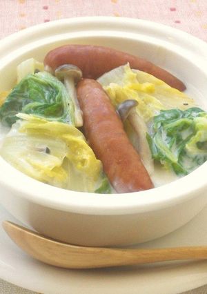 ウインナー入り 白菜としめじのクリーム煮-レシピのメイン写真