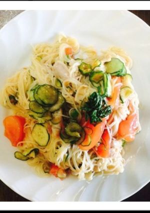 夏野菜たっぷりそうめん-レシピのメイン写真