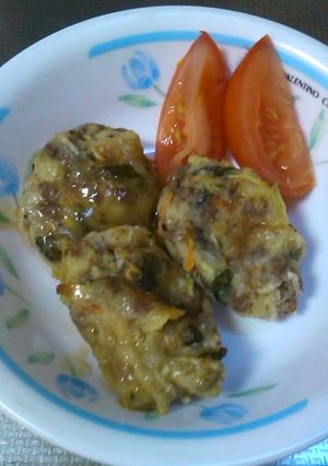大豆のお肉でジャガイモもち-レシピのメイン写真