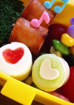 キャラ弁の隙間にどうぞ♡ハートのチーズ-レシピのメイン写真