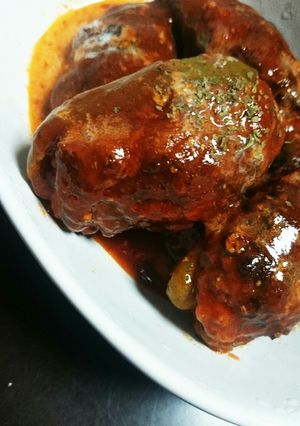 煮込みピーマンの肉詰め-レシピのメイン写真