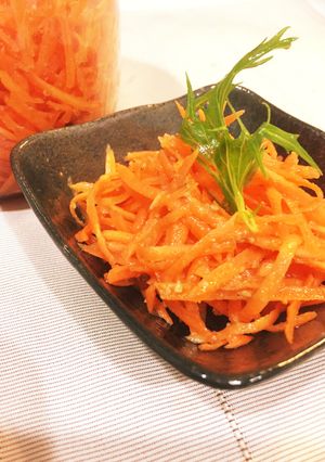 【人参ラペ】カンタン常備菜!和風人参ラペ-レシピのメイン写真