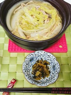 簡単温か豚バラと白菜のだし汁鍋-レシピのメイン写真