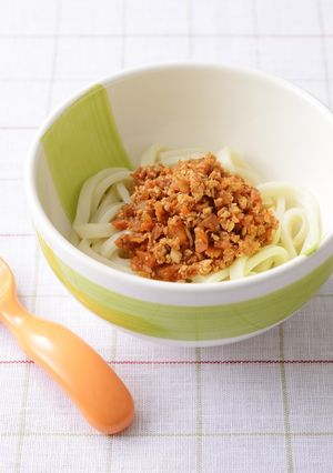 離乳食✿うどんのミートソースかけ-レシピのメイン写真