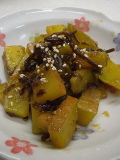 かぼちゃと塩昆布の炒め煮-レシピのメイン写真