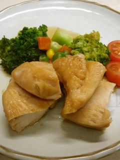 簡単・鶏むね肉のはちみつ醤油煮-レシピのメイン写真