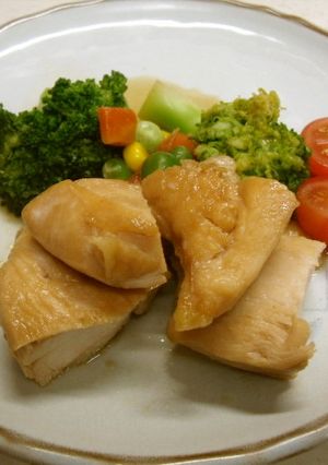 簡単・鶏むね肉のはちみつ醤油煮-レシピのメイン写真