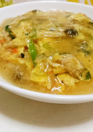 野菜たっぷり天津飯♪みぞれあんをかけて♪-レシピのメイン写真