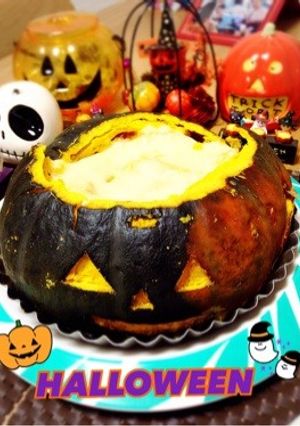 かぼちゃ丸ごとクリーミーグラタン-レシピのメイン写真