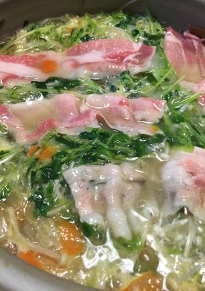 創味シャンタンで野菜たっぷり!豚シャン鍋-レシピのメイン写真