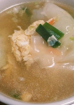 ワンタン風ヘルシー野菜スープ-レシピのメイン写真