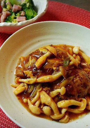 創味シャンタンで中華餡掛けハンバーグ-レシピのメイン写真