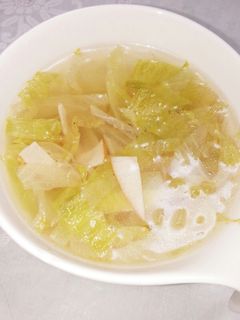 創味シャンタンDXでレタスの中華スープ-レシピのメイン写真