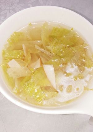 創味シャンタンDXでレタスの中華スープ-レシピのメイン写真