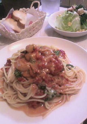 えびとブロッコリーのトマトクリームパスタ-レシピのメイン写真