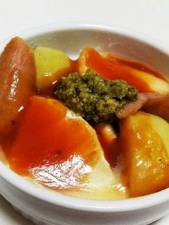 簡単つまみ ピザポテトでココットカマン-レシピのメイン写真