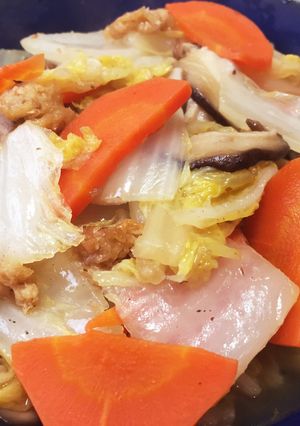 簡単！たっぷり白菜の煮物-レシピのメイン写真