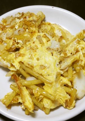 ポルトガル家庭料理タラとジャガイモ卵とじ-レシピのメイン写真