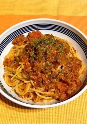 大豆のお肉でミートソース-レシピのメイン写真