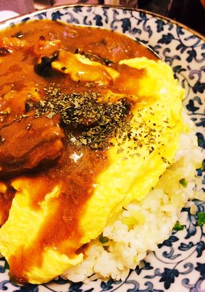 カレーにちょっぴりアレンジ♡オムライス風-レシピのメイン写真