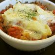 炊飯器トマトご飯詰めて☆ココットカマン