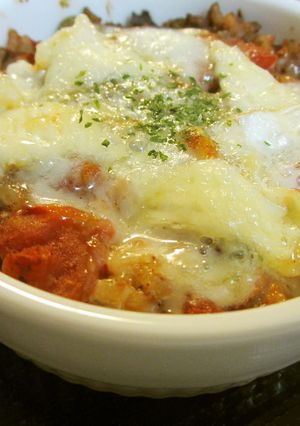 炊飯器トマトご飯詰めて☆ココットカマン-レシピのメイン写真
