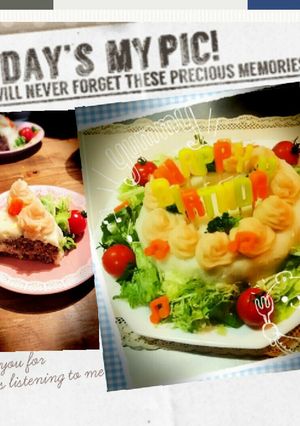 ハンバーグケーキ☆バースデー☆パーティー-レシピのメイン写真