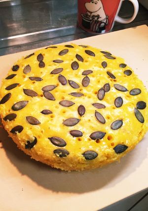 鍋で簡単!かぼちゃケーキ-レシピのメイン写真