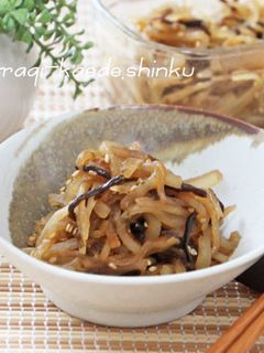 簡単☆大根消費!大根と塩昆布のごま油炒め-レシピのメイン写真