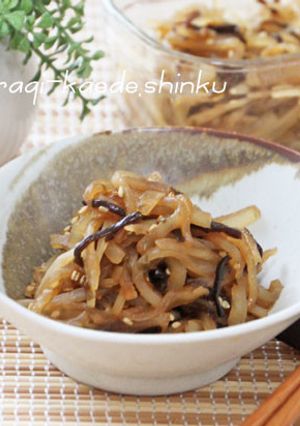 簡単☆大根消費！大根と塩昆布のごま油炒め-レシピのメイン写真