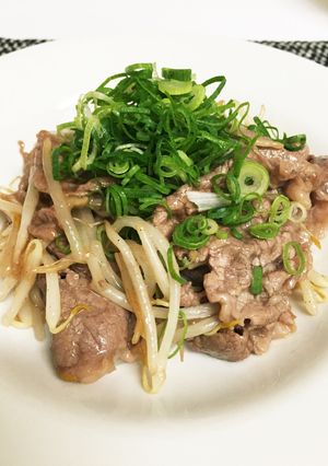 シャキシャキもやしと牛肉のガーリック醤油-レシピのメイン写真