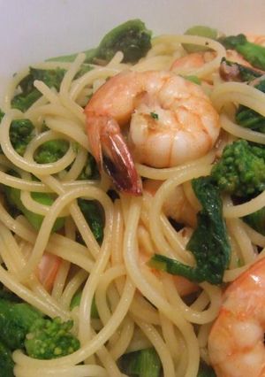 菜の花と海老の春パスタ　ゆずとん風味-レシピのメイン写真
