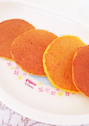 ＊離乳食完了期＊豆腐と人参のホットケーキ-レシピのメイン写真